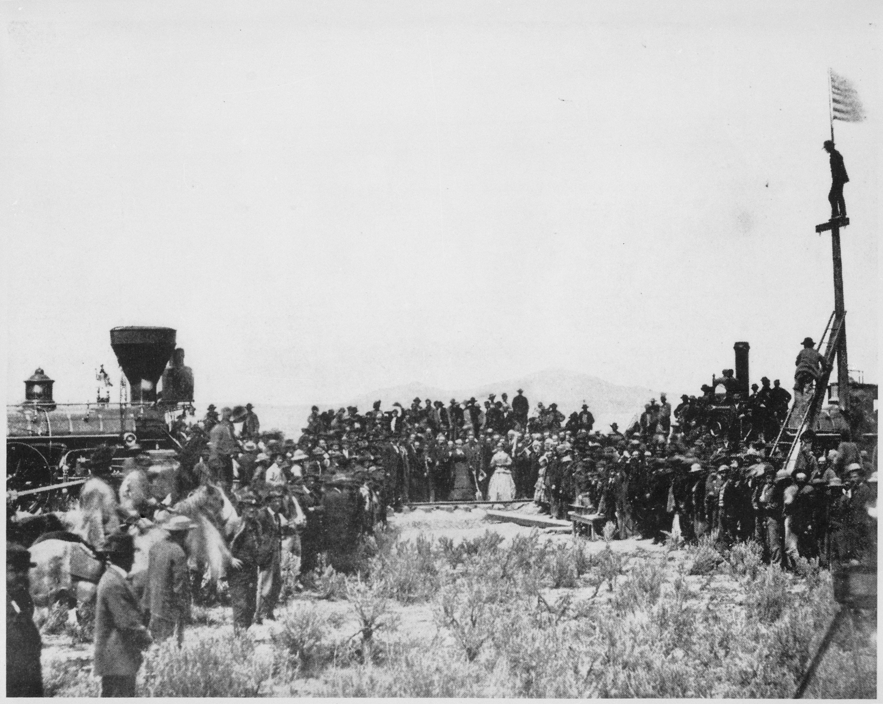 The transcontinental railroad bask