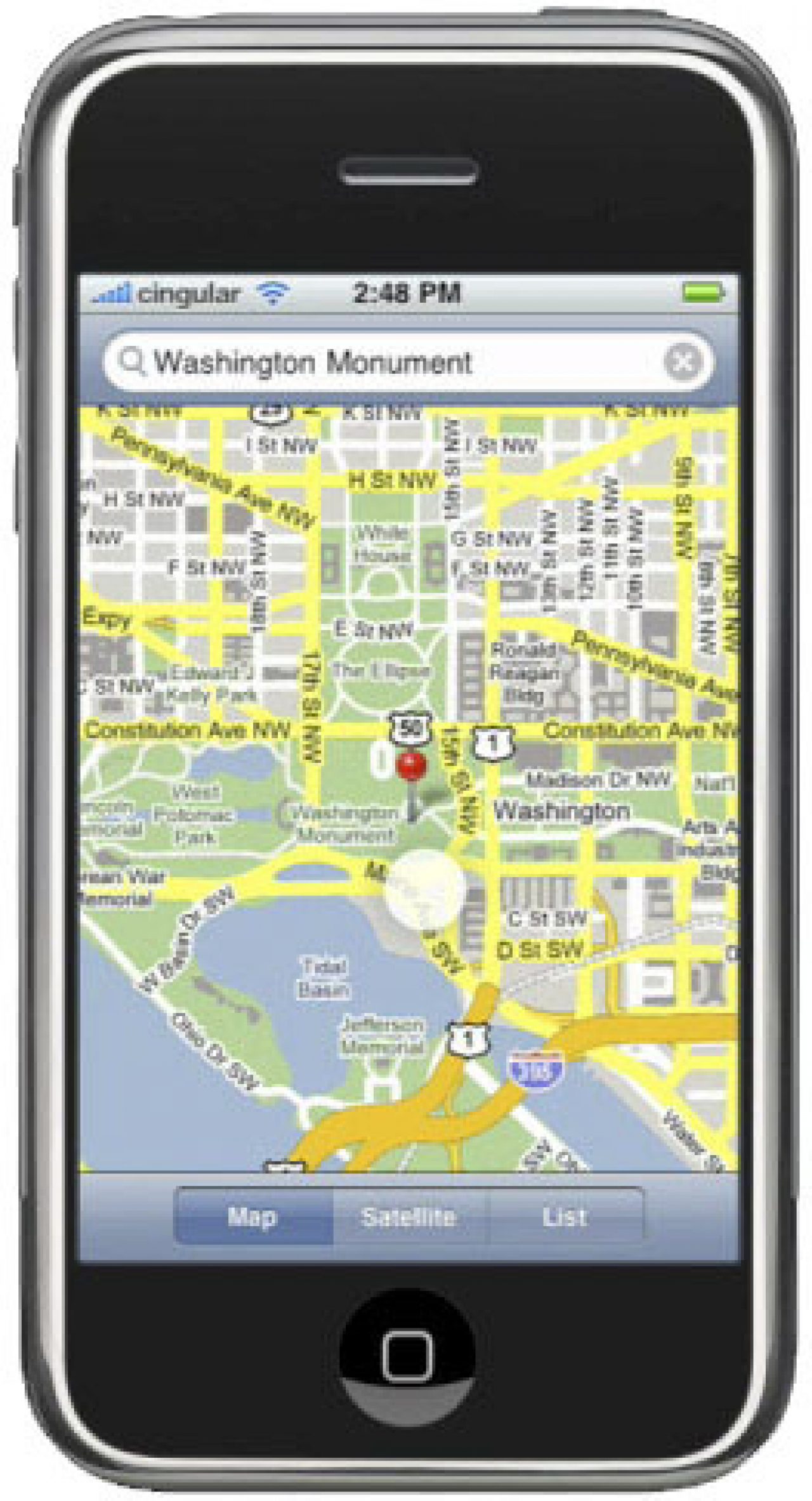 Вторая карта на айфон. Тач мап. Comfort location Map in iphone.